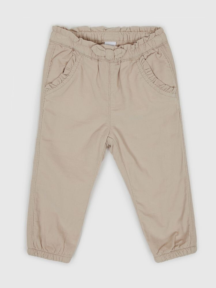 

Холщовые брюки Gap, бежевый