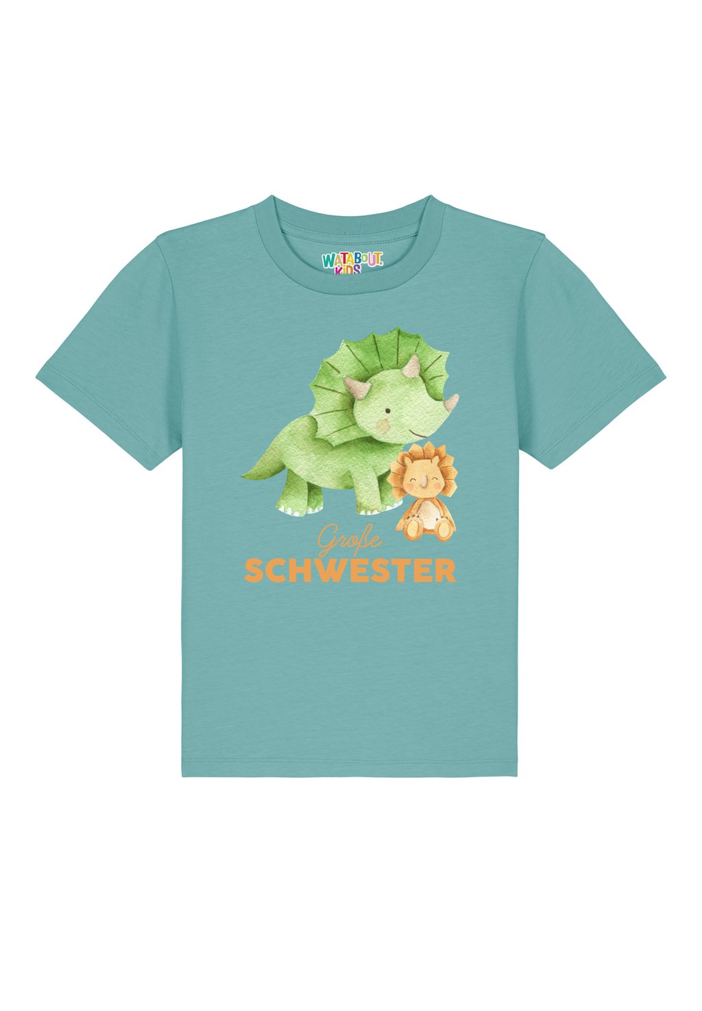 

Футболка с принтом DINOSAURIER 07 GROSSE SCHWESTER watapparel, цвет Mottled Green