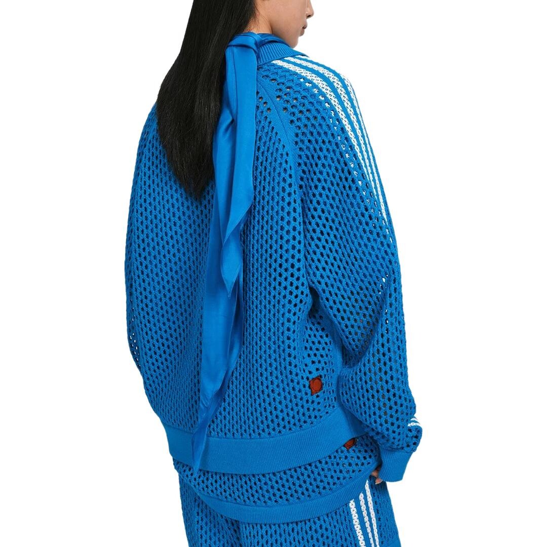 X CLOT Co-brand Knitwear Unisex Blue Adidas Originals, синий — фото 4