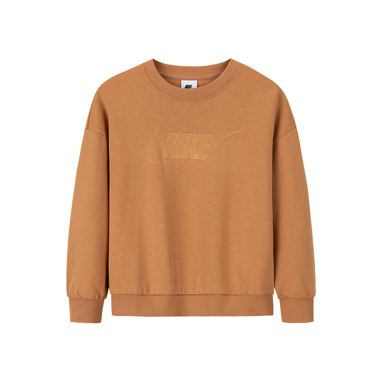 Свитшот Earth Gold для детей от 3 до 7 лет Nike, золотой — фото 3