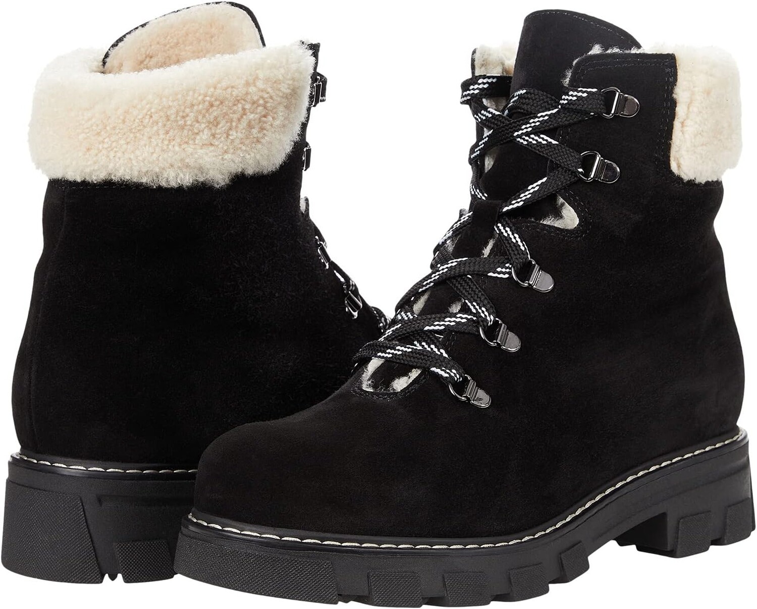 

Ботинки La Canadienne Adams, цвет Black Suede/Shearling