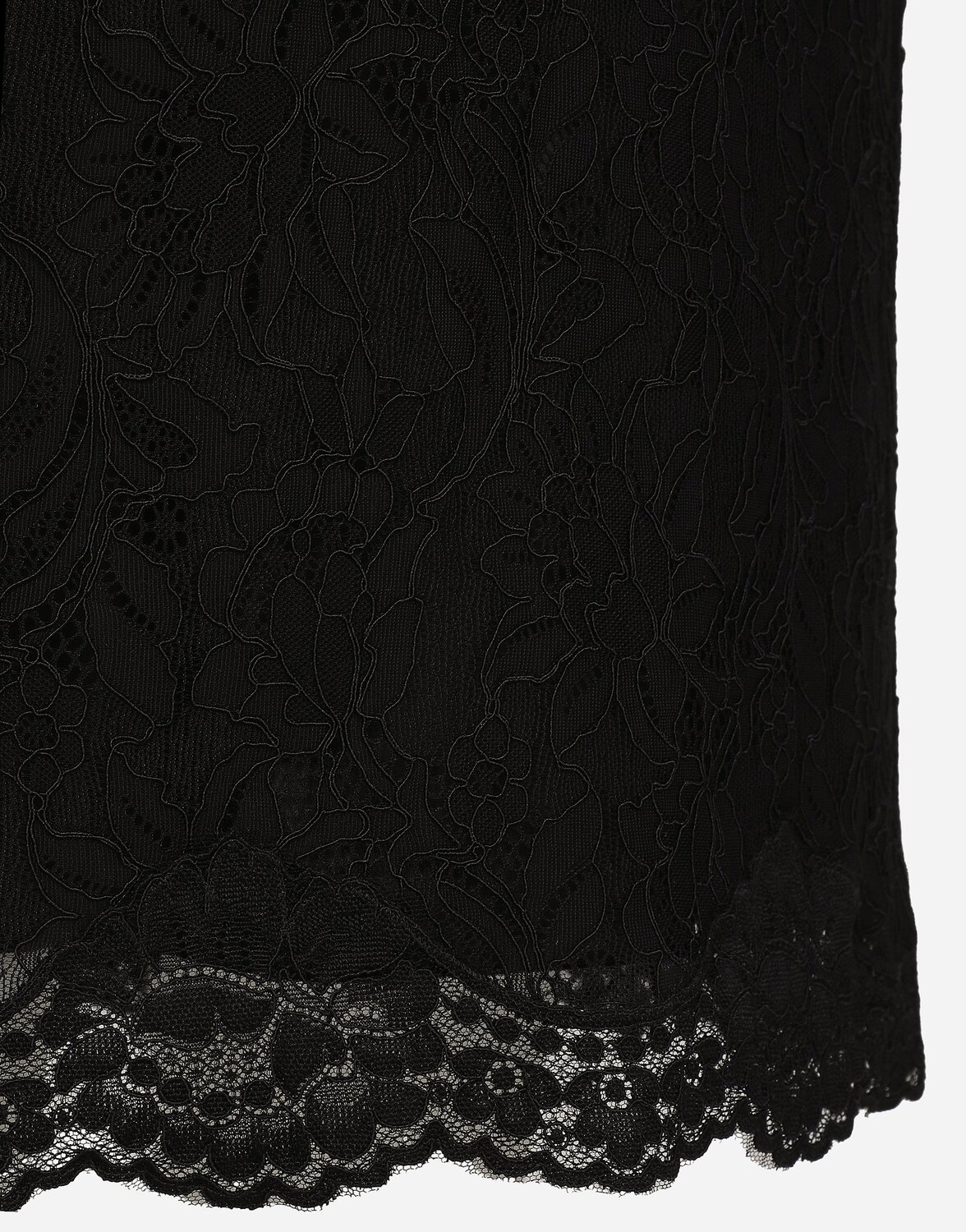 Кружевное комбинационное платье миди Dolce & Gabbana, черный — фото 4
