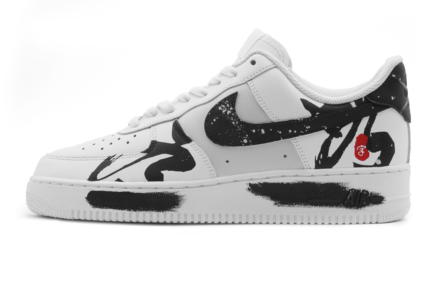 

Кроссовки Nike Air Force 1 Skateboarding Shoes Women's Low-top Black/white/gray, белый