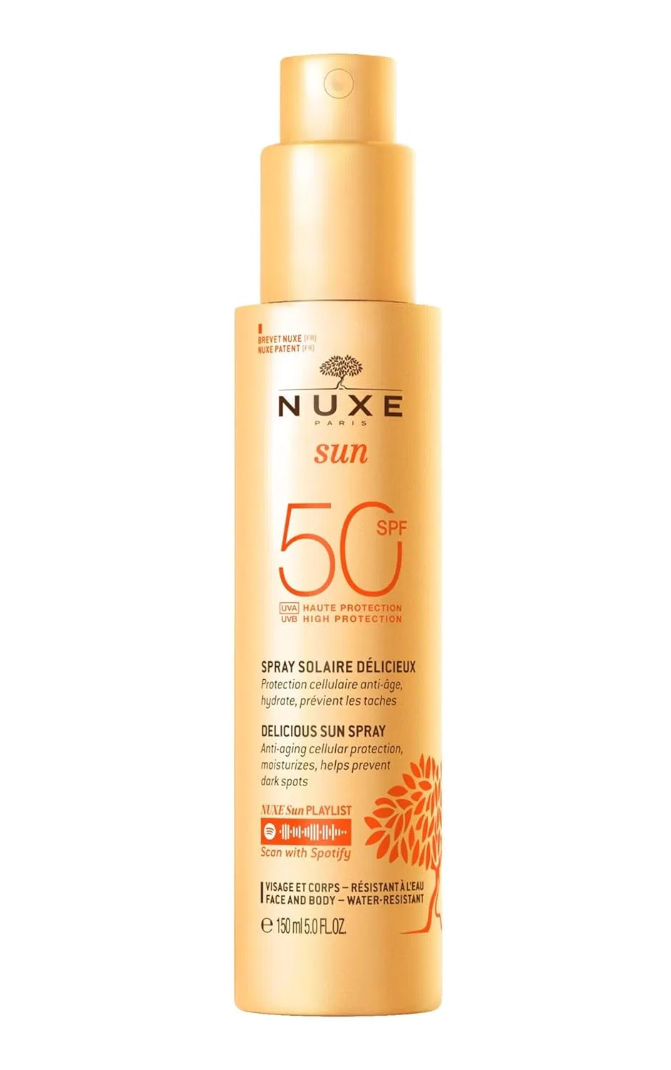 Солнцезащитный спрей Nuxe Sun Fondant High Protection SPF50, 150 мл Nuxe