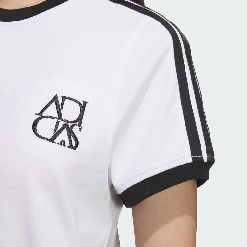 Adidas Футболка Dance Regular женская белая — фото 4