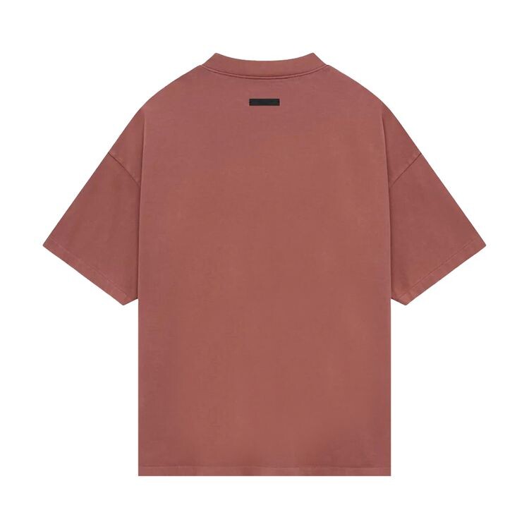 Футболка Fear of God Essentials Heavy Crewneck Tee Crimson, красный — фото 2