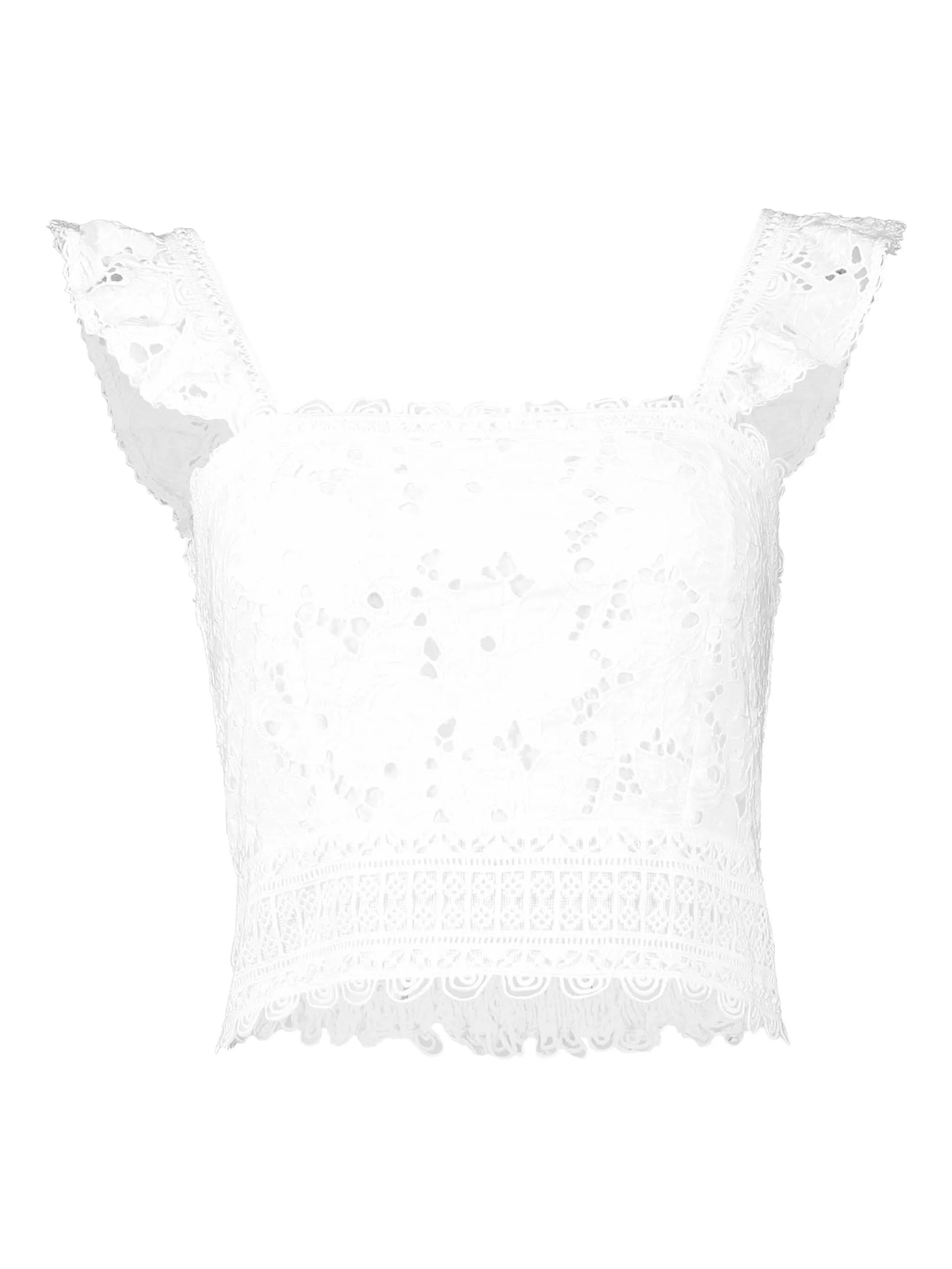 

Блузка Elsa с оборками и вышивкой Temptation Positano, белый