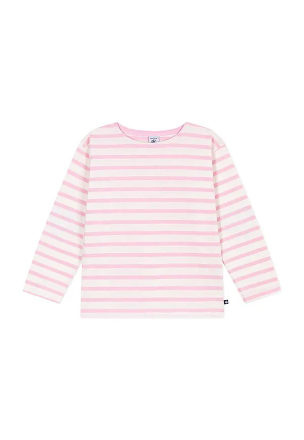 Топ с длинными рукавами "мариньер" Petit Bateau, Milk Marquise — фото 3