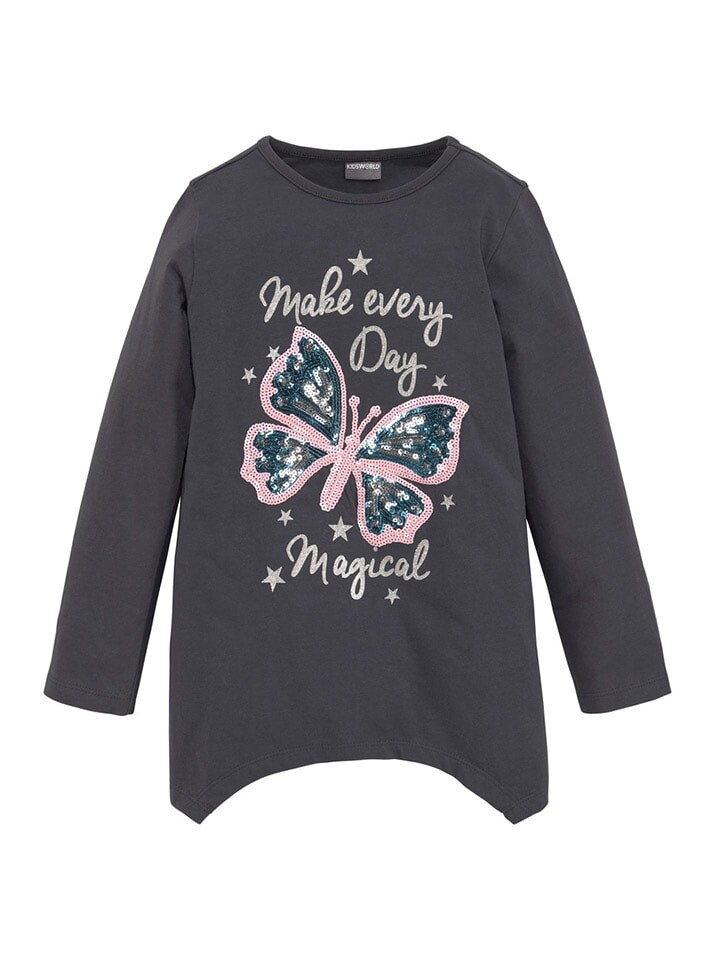 Платье Kidsworld 2tlg Outfit, цвет anthrazit/rosa — фото 3