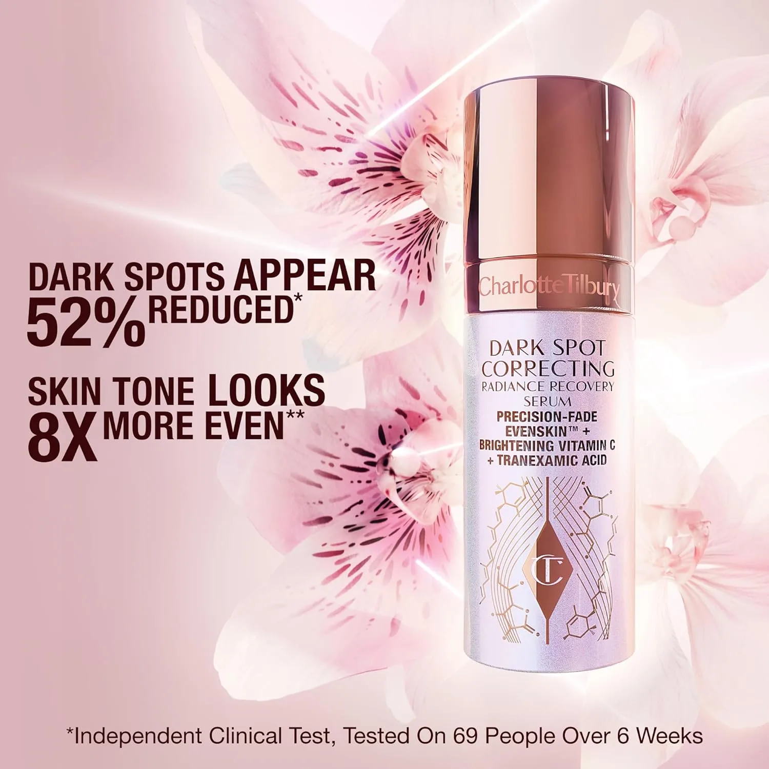 Charlotte Tilbury Radiance Recovery сыворотка от темных пятен с транексамовой кислотой и витамином C для сияния, уменьшения покраснений и неровного тона кожи 28.63 г (1 шт.) — фото 3