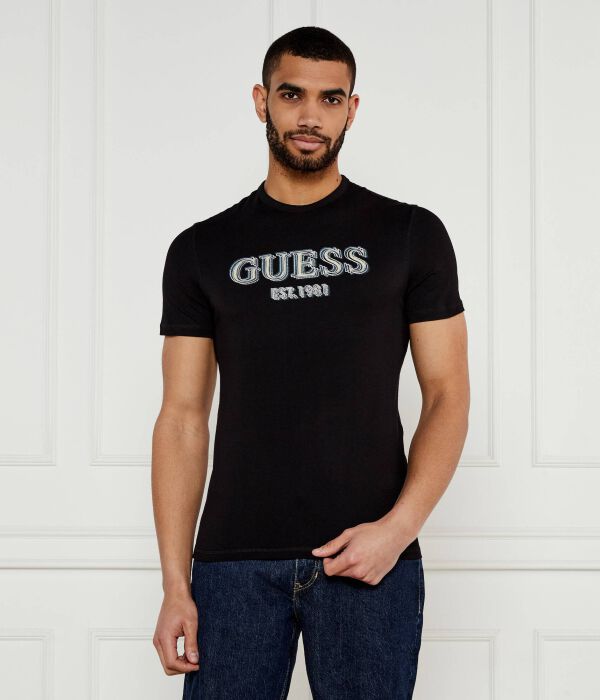 

Футболки Slim fit Guess Jeans, черный