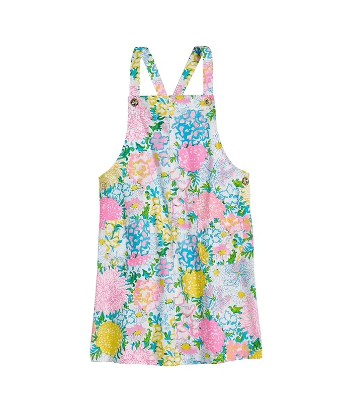 Платье-комбинезон с цветочным принтом Varney Overalls Dress Lilly Pulitzer Kids, Multi Lilly Garden