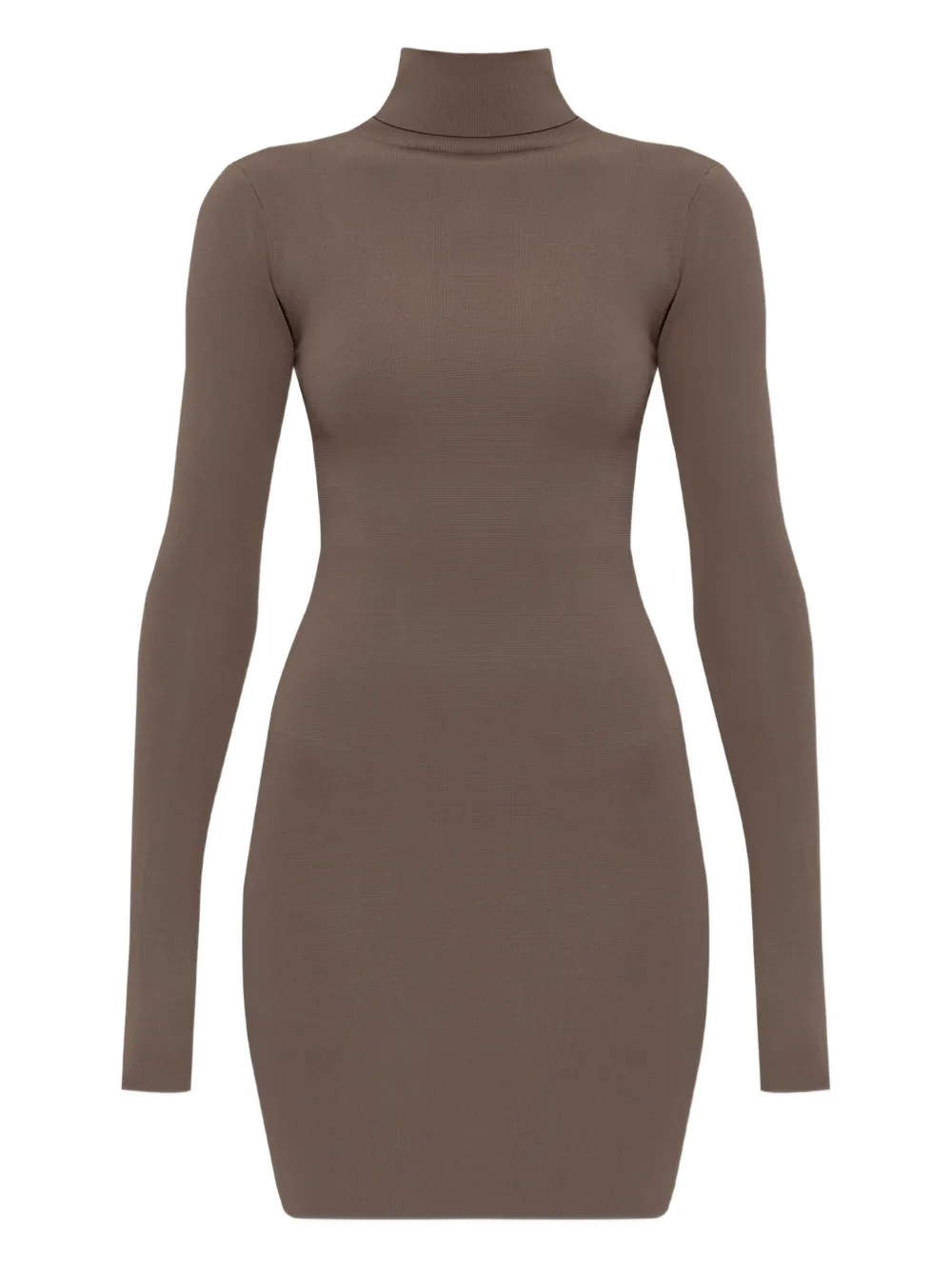 

Мини-платье с длинными рукавами и воротником-гольф Entire Studios, коричневый