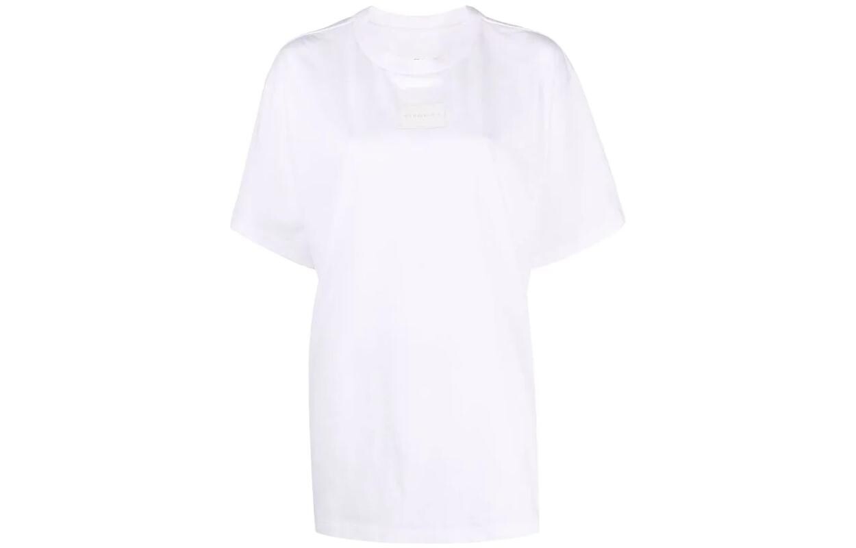 

Футболка женская Mm6 Maison Margiela с квадратным логотипом, белый