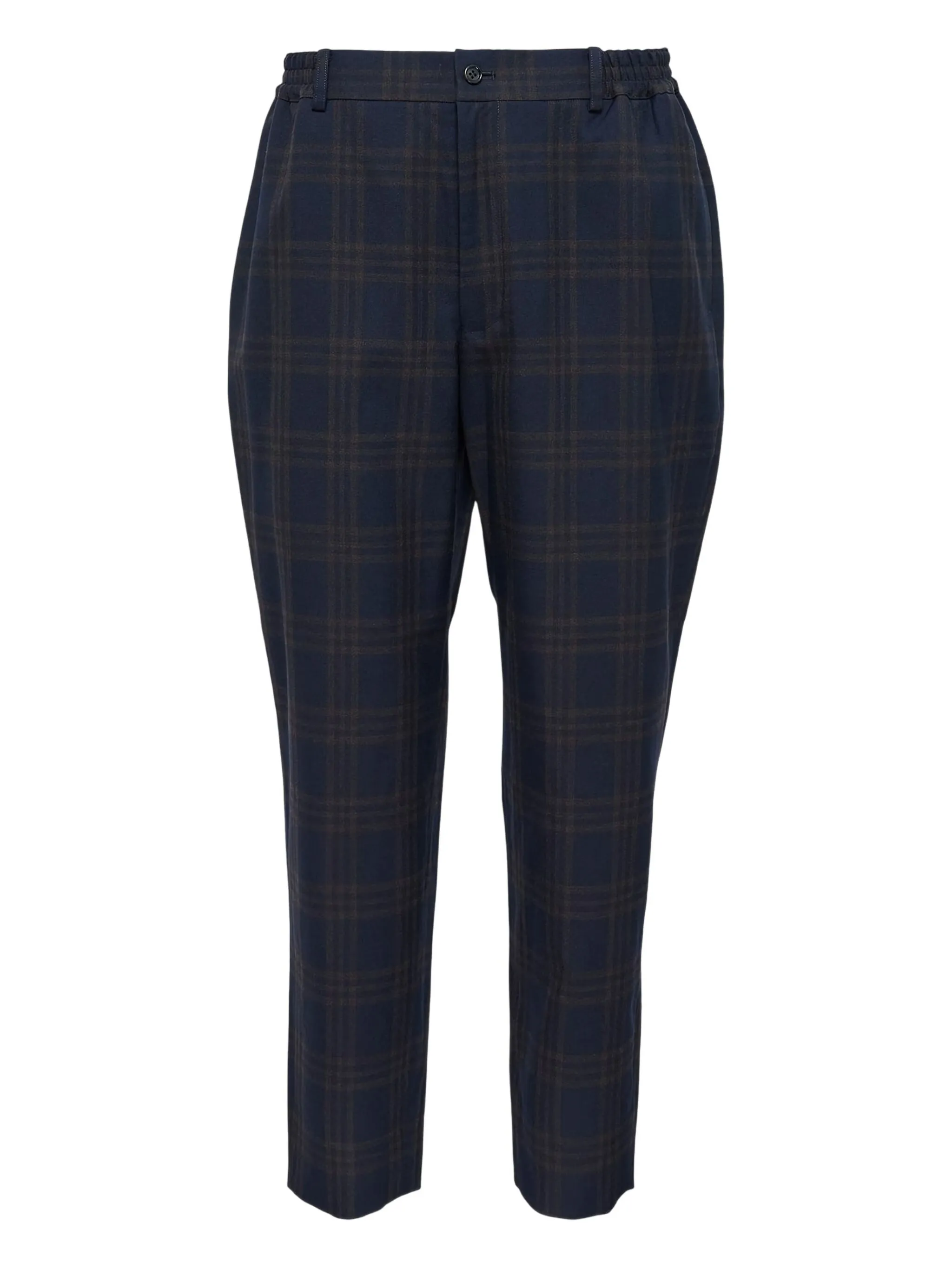 

Брюки в клетку с принтом Comme Des Garçons Homme Deux, синий