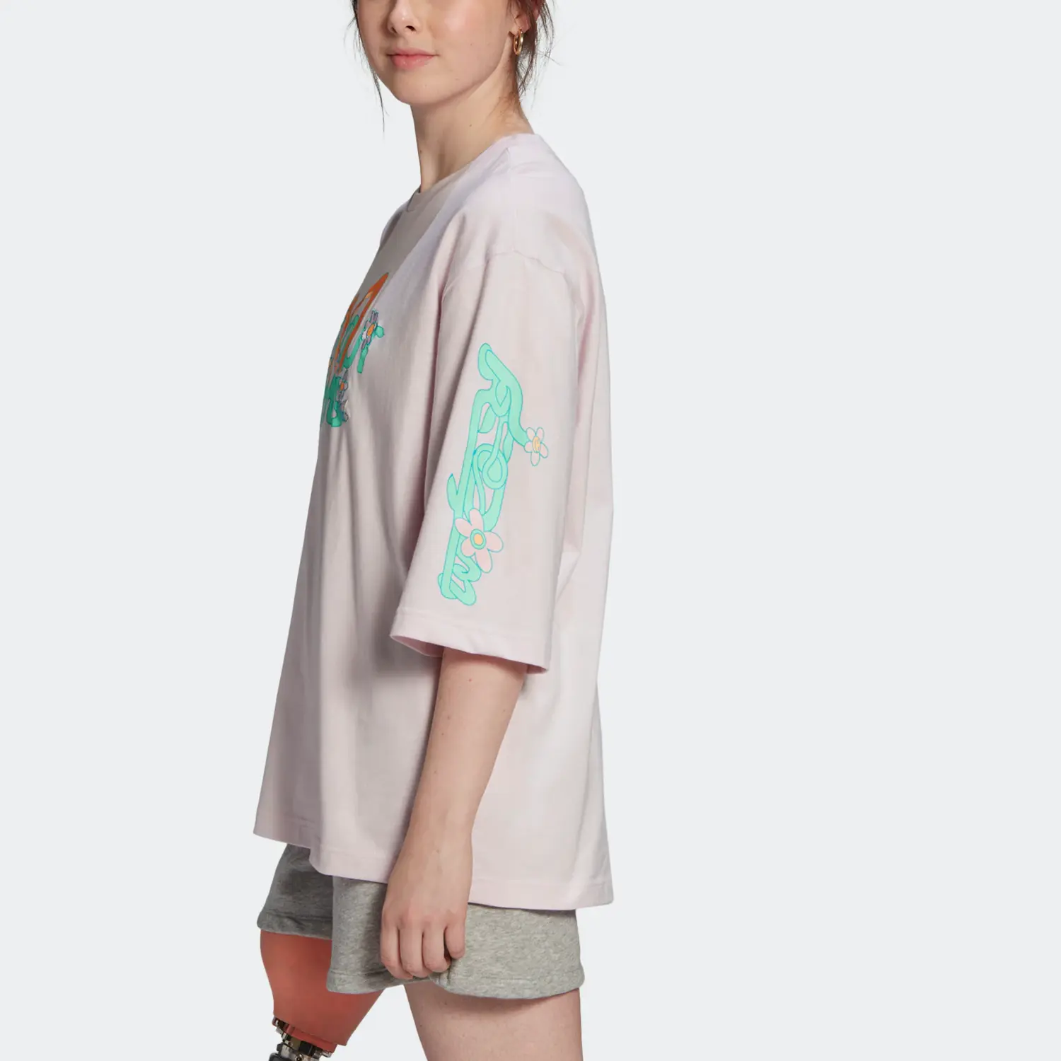 Футболка женская розовая Adidas Originals, розовый — фото 3