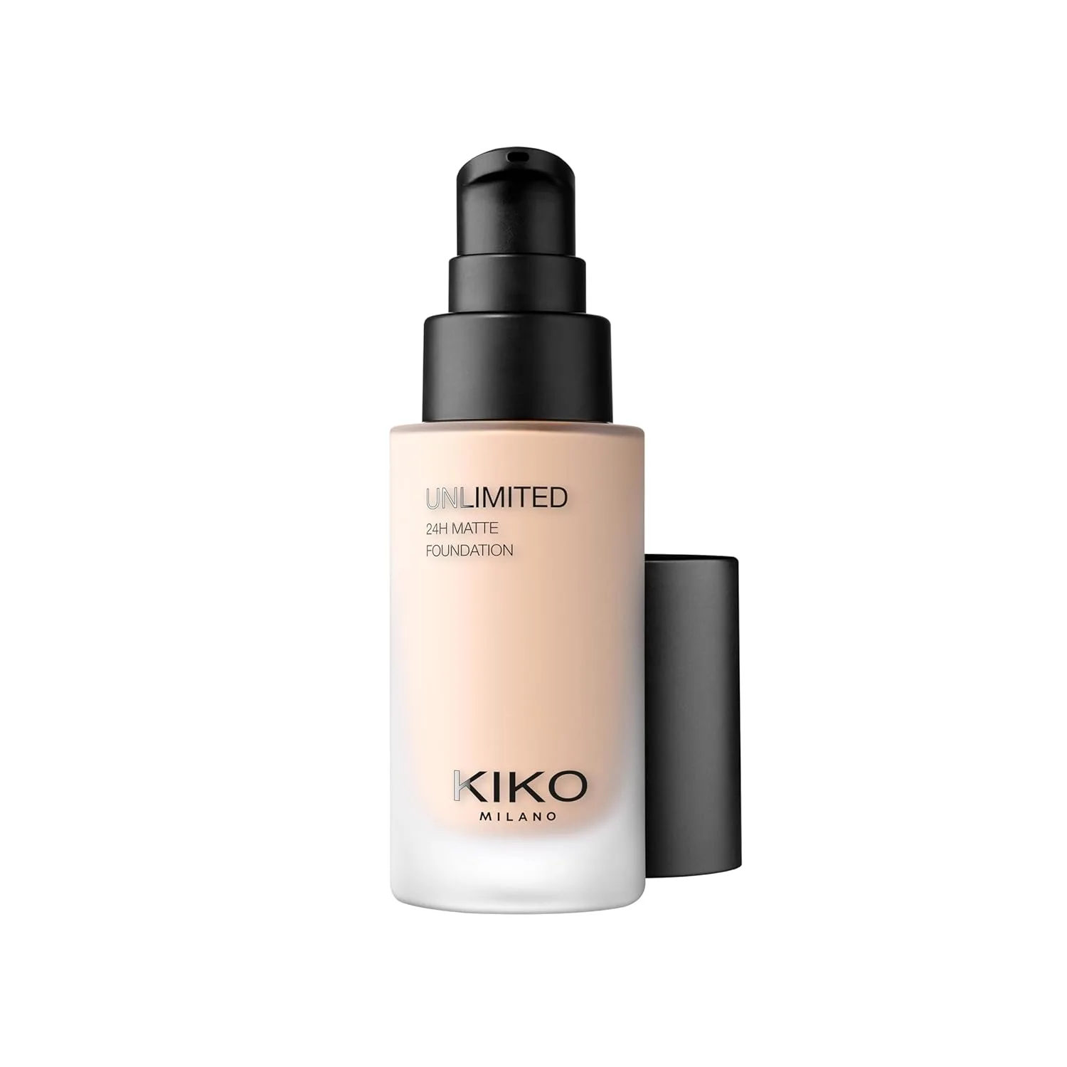 KIKO Milano Unlimited 24H Matte Foundation 1 CR, стойкая жидкая матирующая тональная основа с фиксацией до 24 часов., 1 Cool Rose