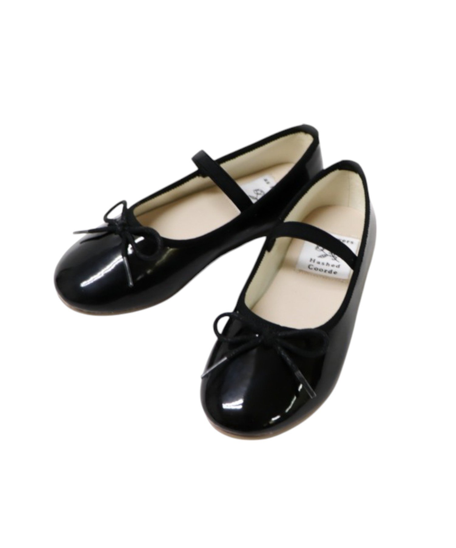 Детские балетные туфли с эластичной резинкой Hashed Coorde, BLACK/E — фото 4