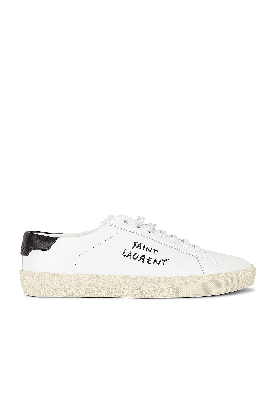 Классические фирменные кроссовки Court Saint Laurent, цвет Blanc Optique & Nero