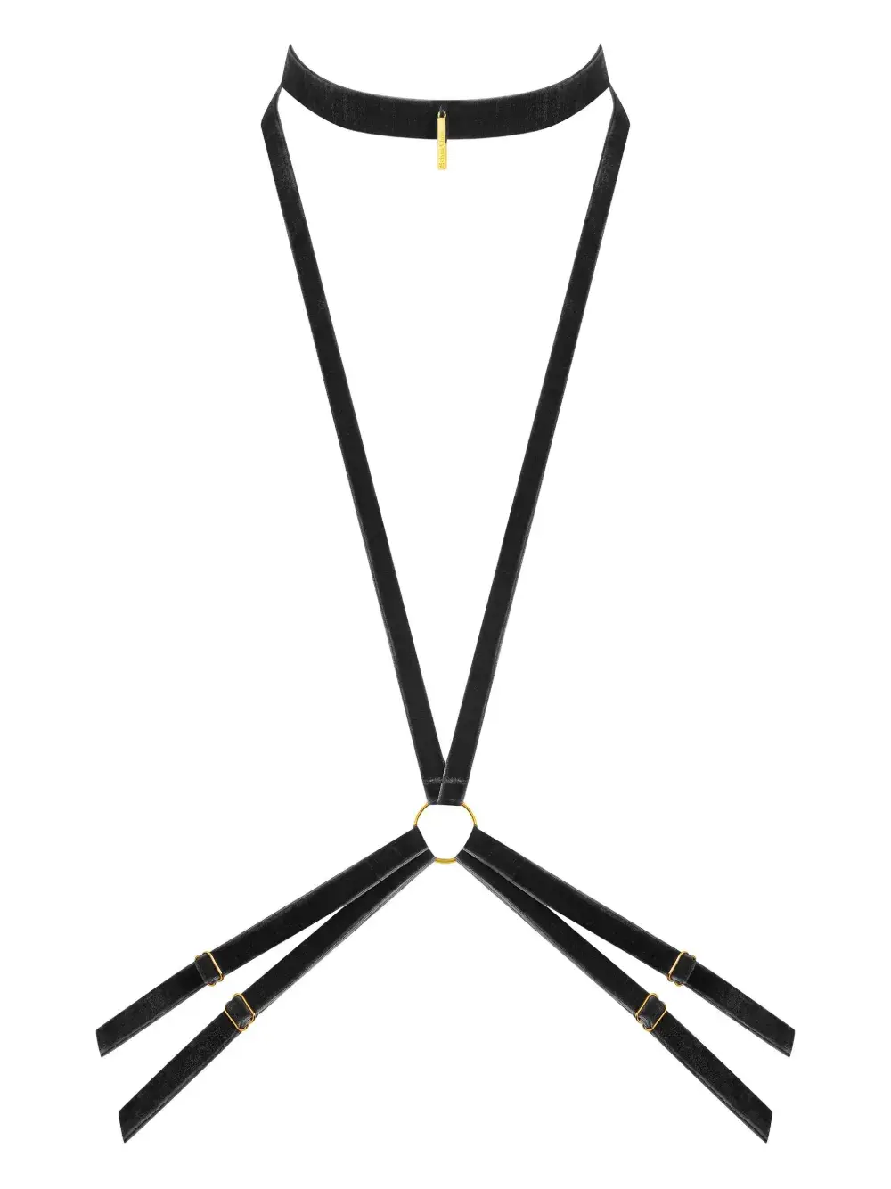 

Вельветовая сбруя Maison Close, черный