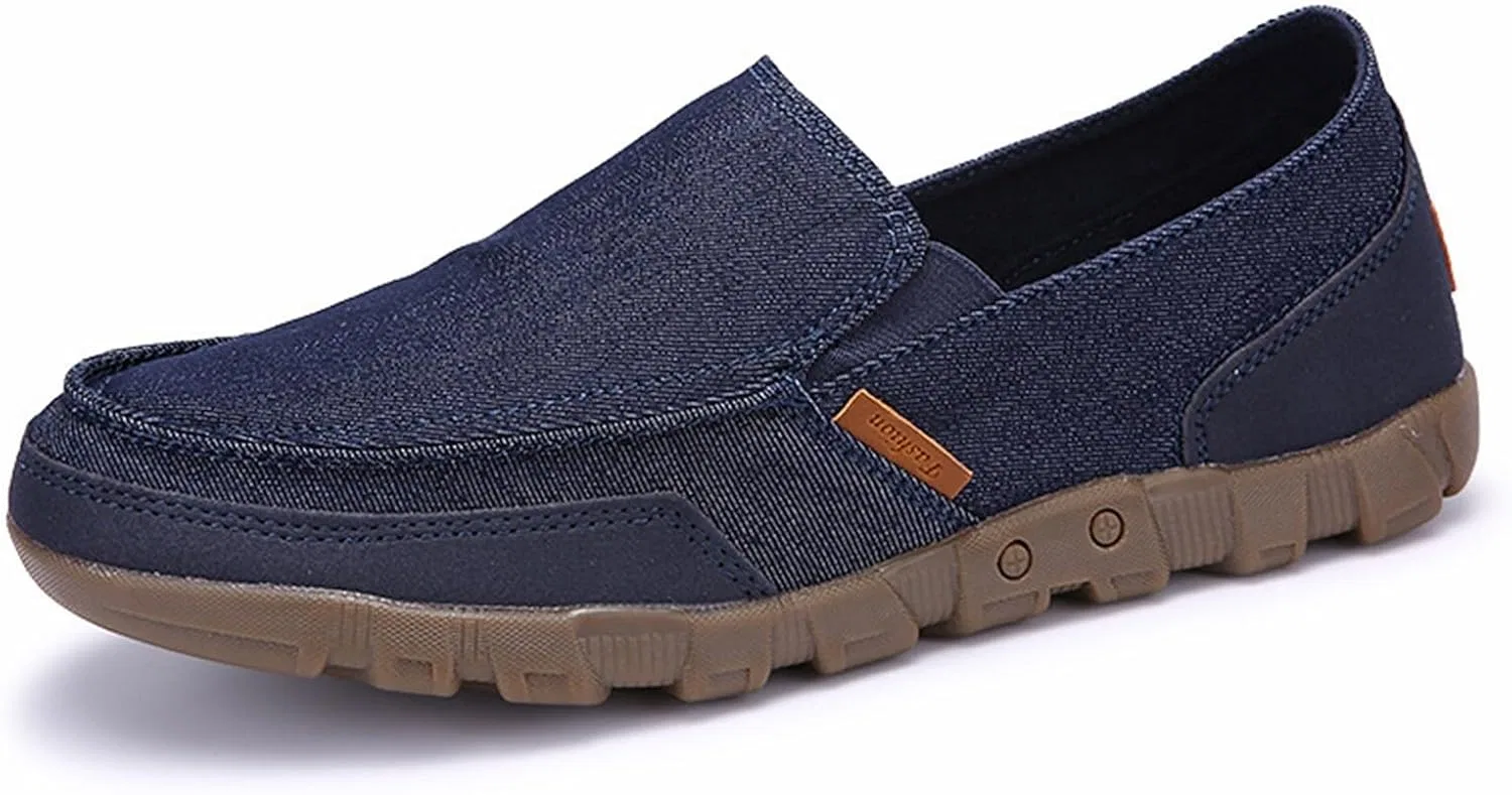 Мокасины классические парусиновые, Loafers & Slip-Ons, Blue — фото 2