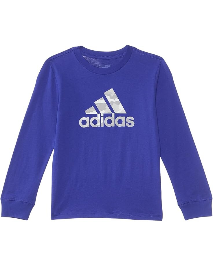 

Футболка adidas Kids FRANCE CAMO LOGO LS TEE, цвет Semi Lucid Blue