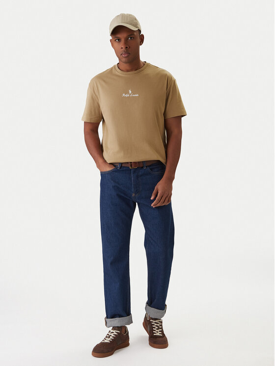Футболка classic fit 710981370005 Polo Ralph Lauren, бежевый — фото 2