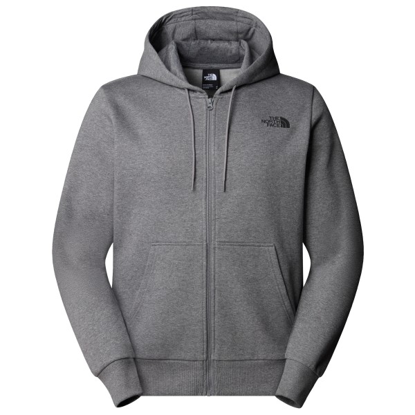 

Простая толстовка с капюшоном и застежкой-молнией на капюшон The North Face, серый