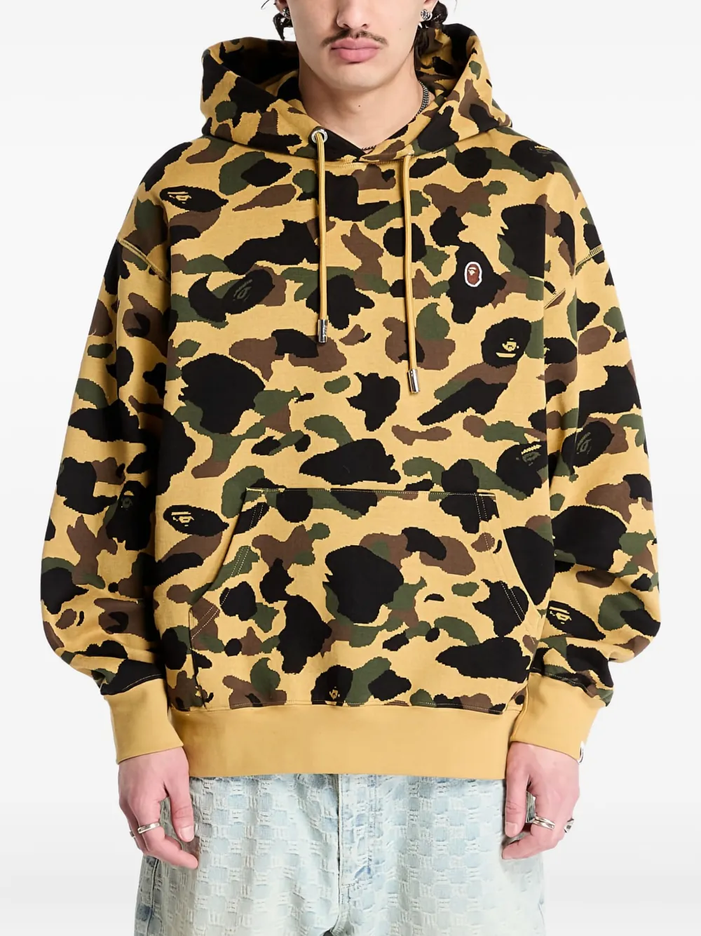 

Худи Camo One Point A BATHING APE, желтый
