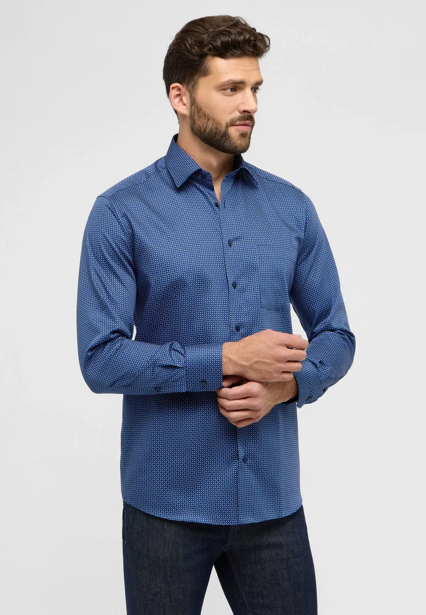 

Рубашка Eterna с длинными рукавами "MODERN FIT", синий