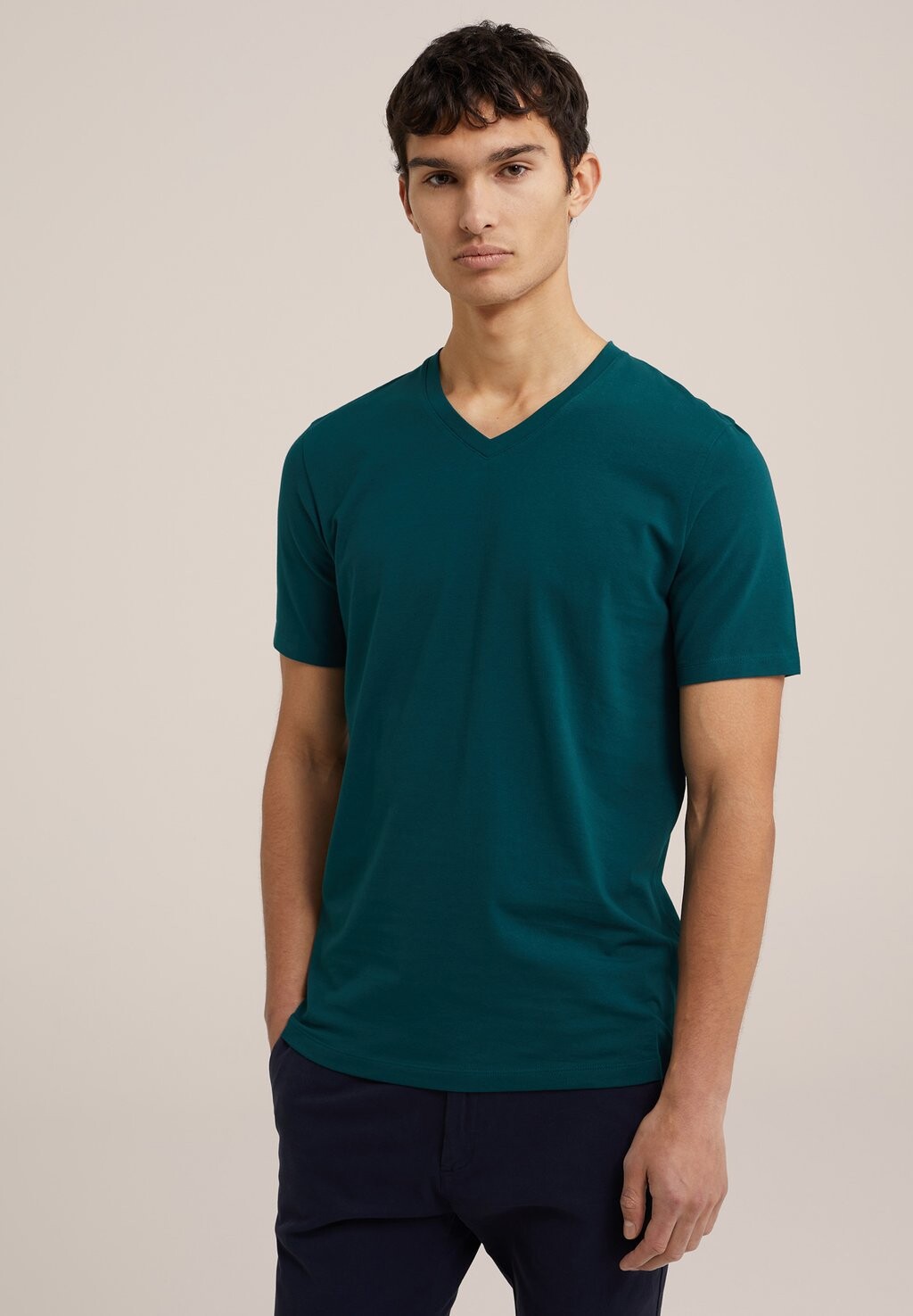 

Футболка базовая WE FASHION HEREN T-SHIRT, цвет green