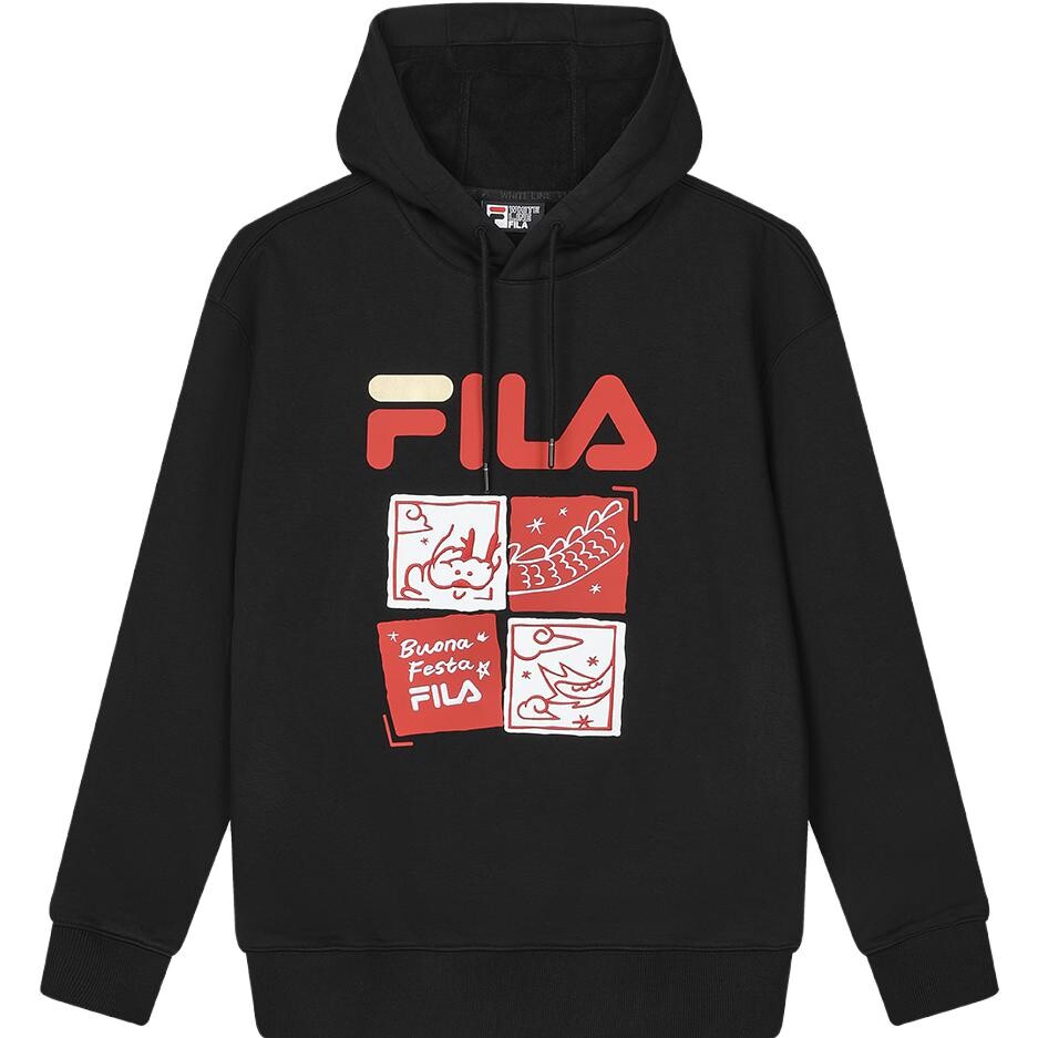 

Свитшот Dragon Dragon Series унисекс, черный как смоль Fila, черный