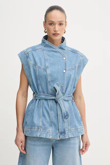 Жилет джинсовый C VEST BOSS Orange, синий