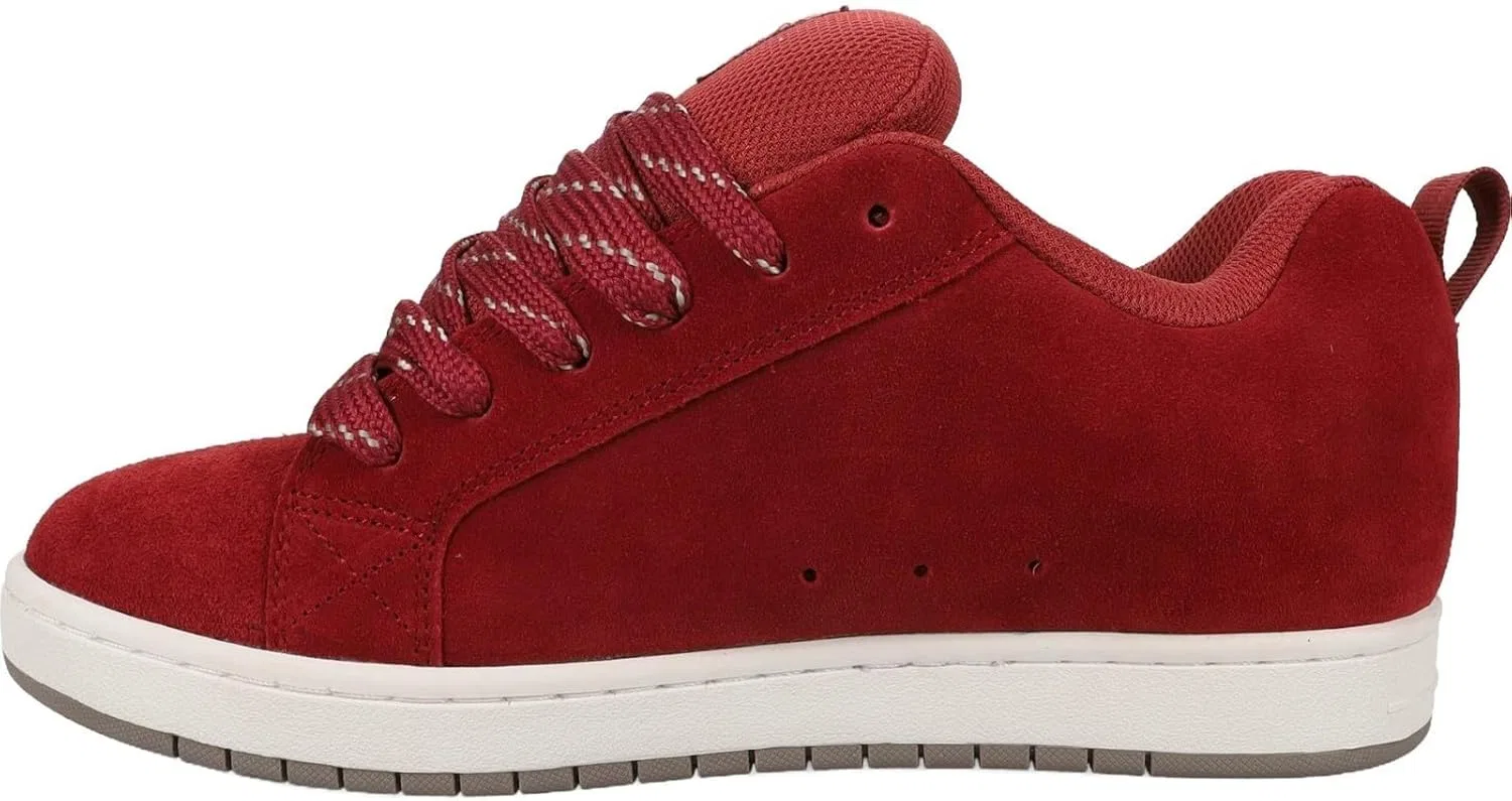 Кроссовки DC Shoes Court Graffik Se, Brick Red Warm Taupe Off White — фото 4