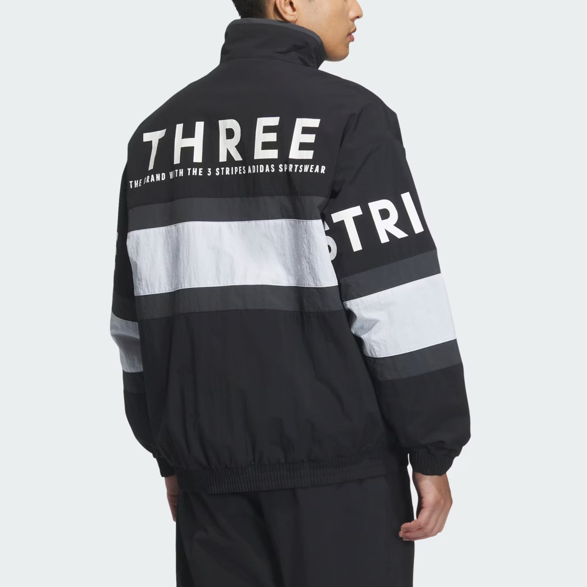 Adidas Куртка мужская свободного кроя с сетчатой подкладкой, Black — фото 4