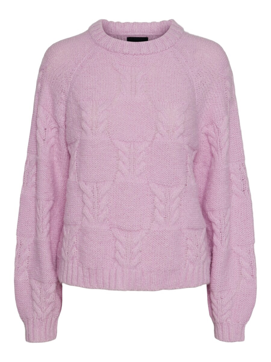 

Тонкий вязаный свитер PIECES Sweater PCNeo, цвет plum