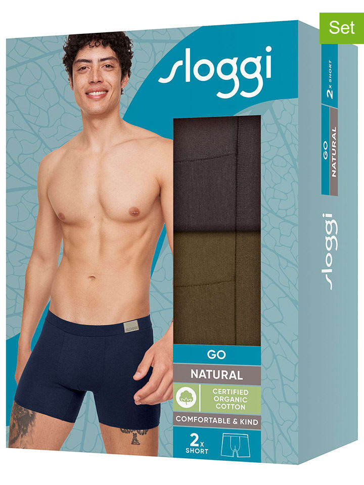 

Боксерские трусы Sloggi, цвет khaki/braun