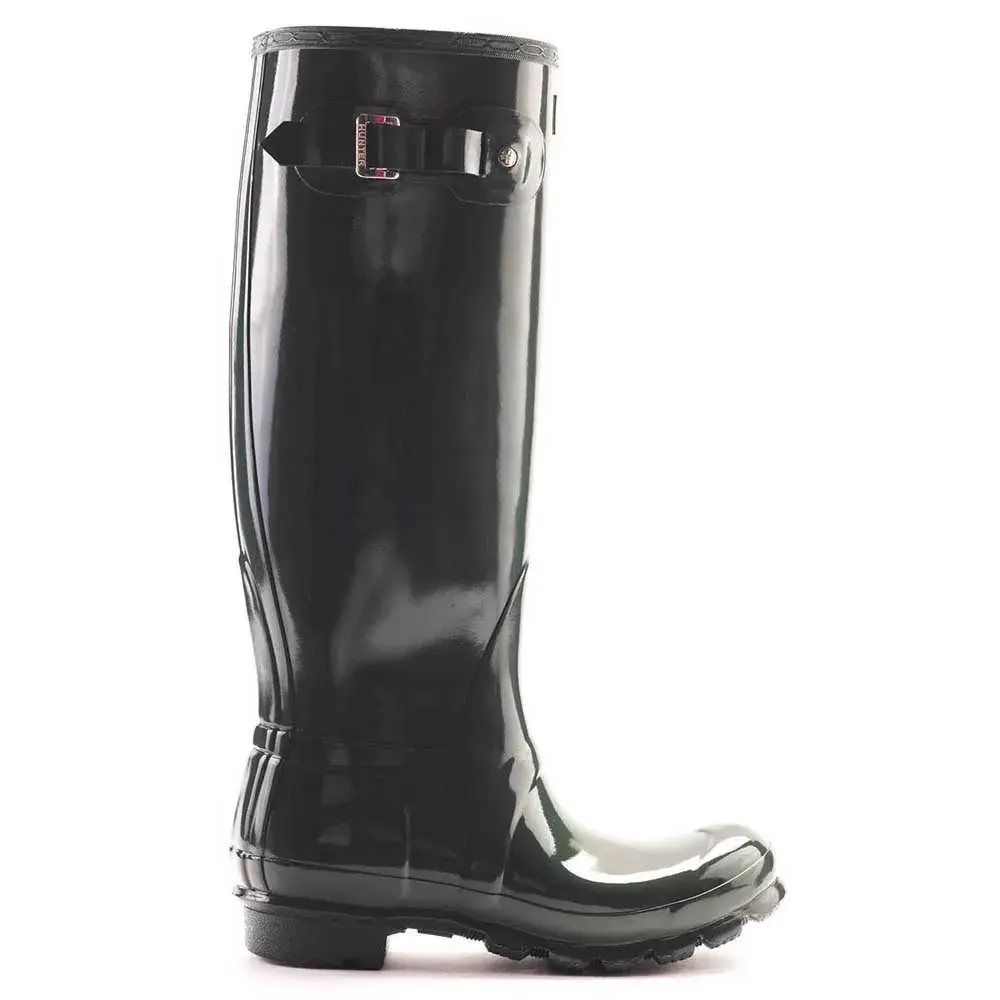Ботинки Hunter Original Tall Gloss, черный