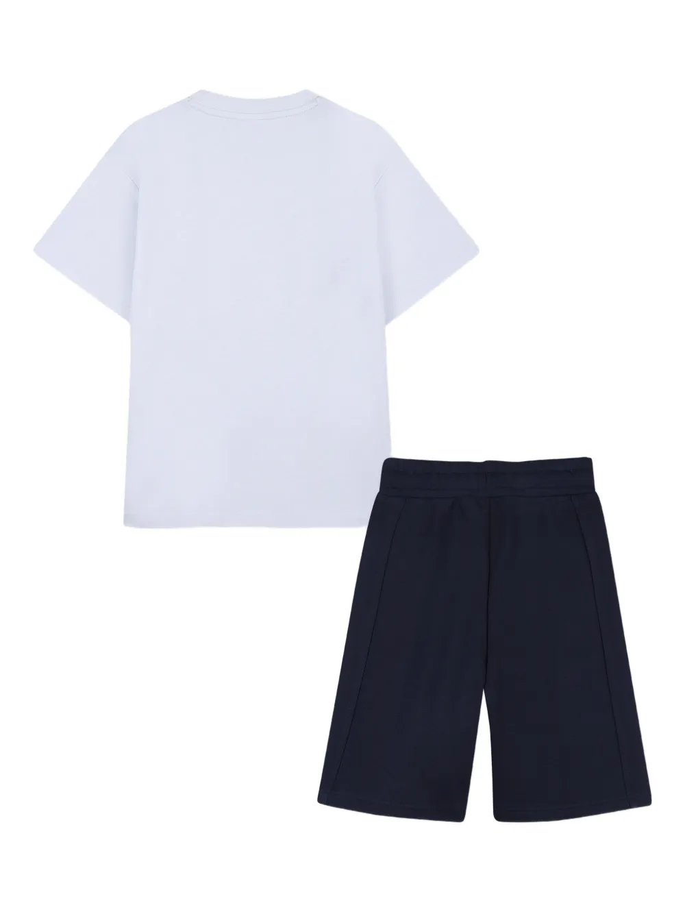 Комплект из топа и шортов с логотипом Boss Kidswear, белый — фото 2