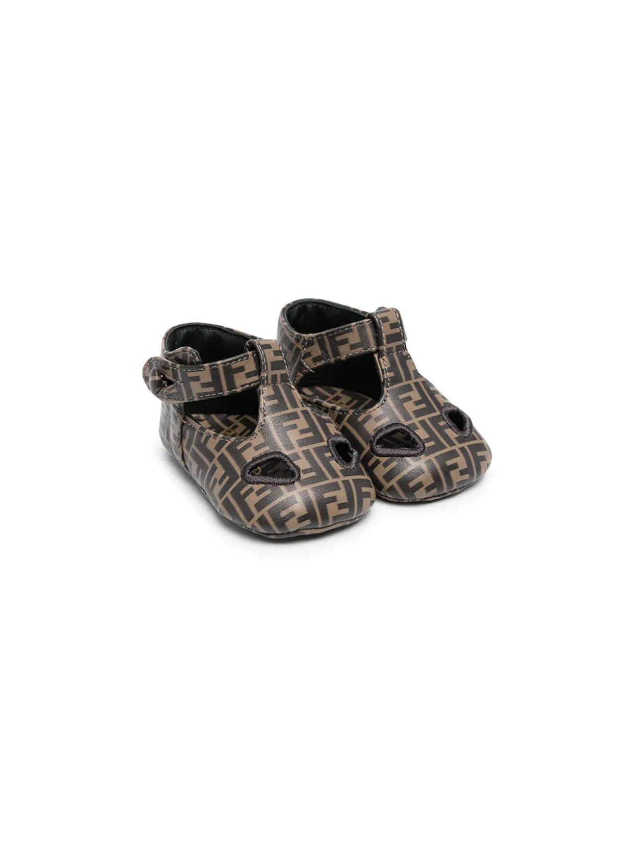 

Сандалии с логотипом FF Fendi Kids, коричневый