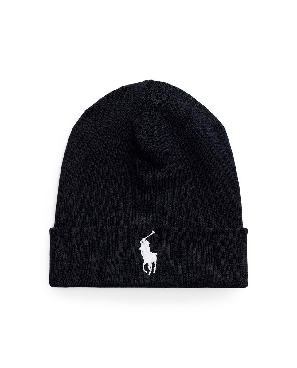

Мужская шапка из 100% хлопка с вышитой лошадью Polo Ralph Lauren, черный