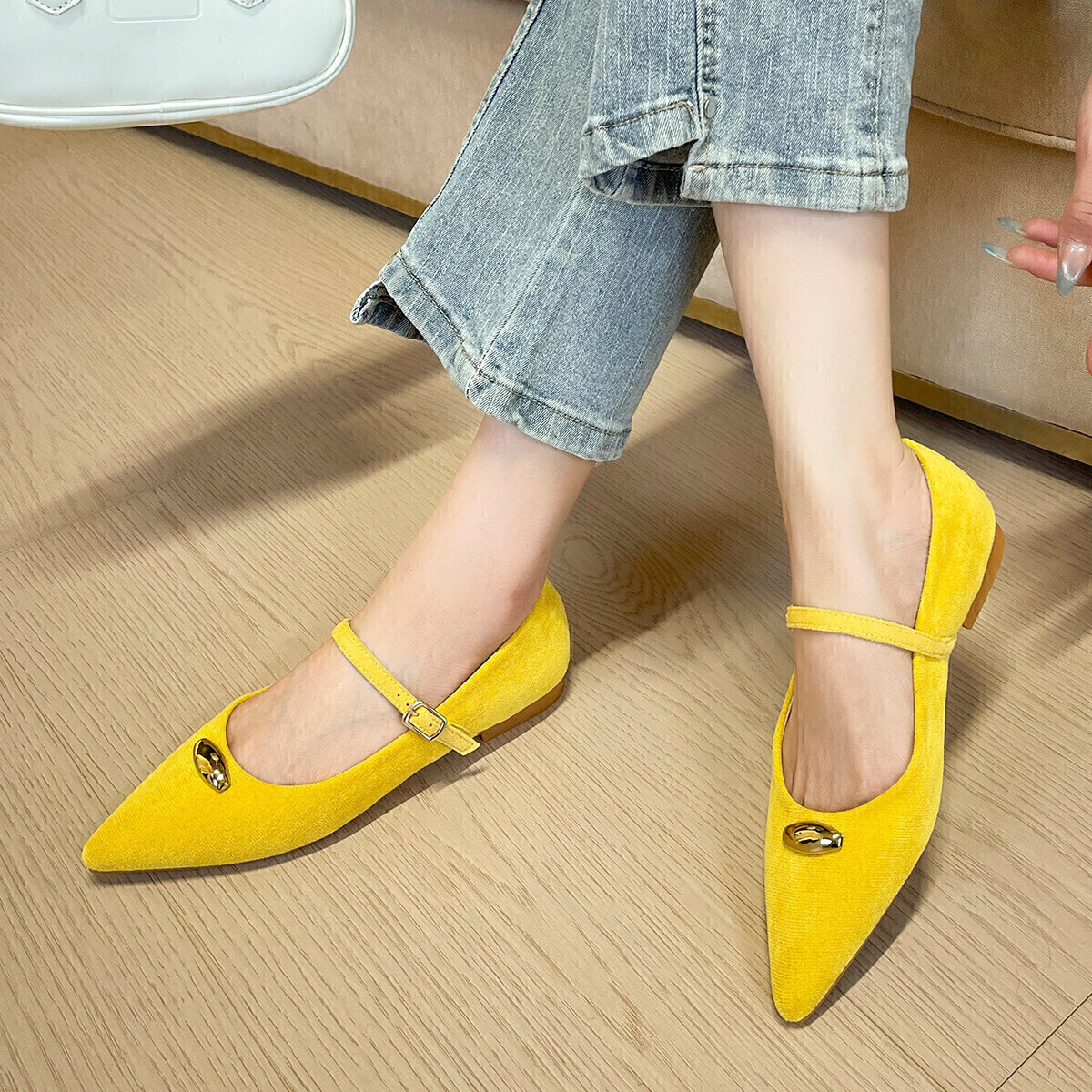 OMS Мэри Джейн для женщин красные, цвет Red[Long and Wide Feet, Consider 1 Size Up!] — фото 4