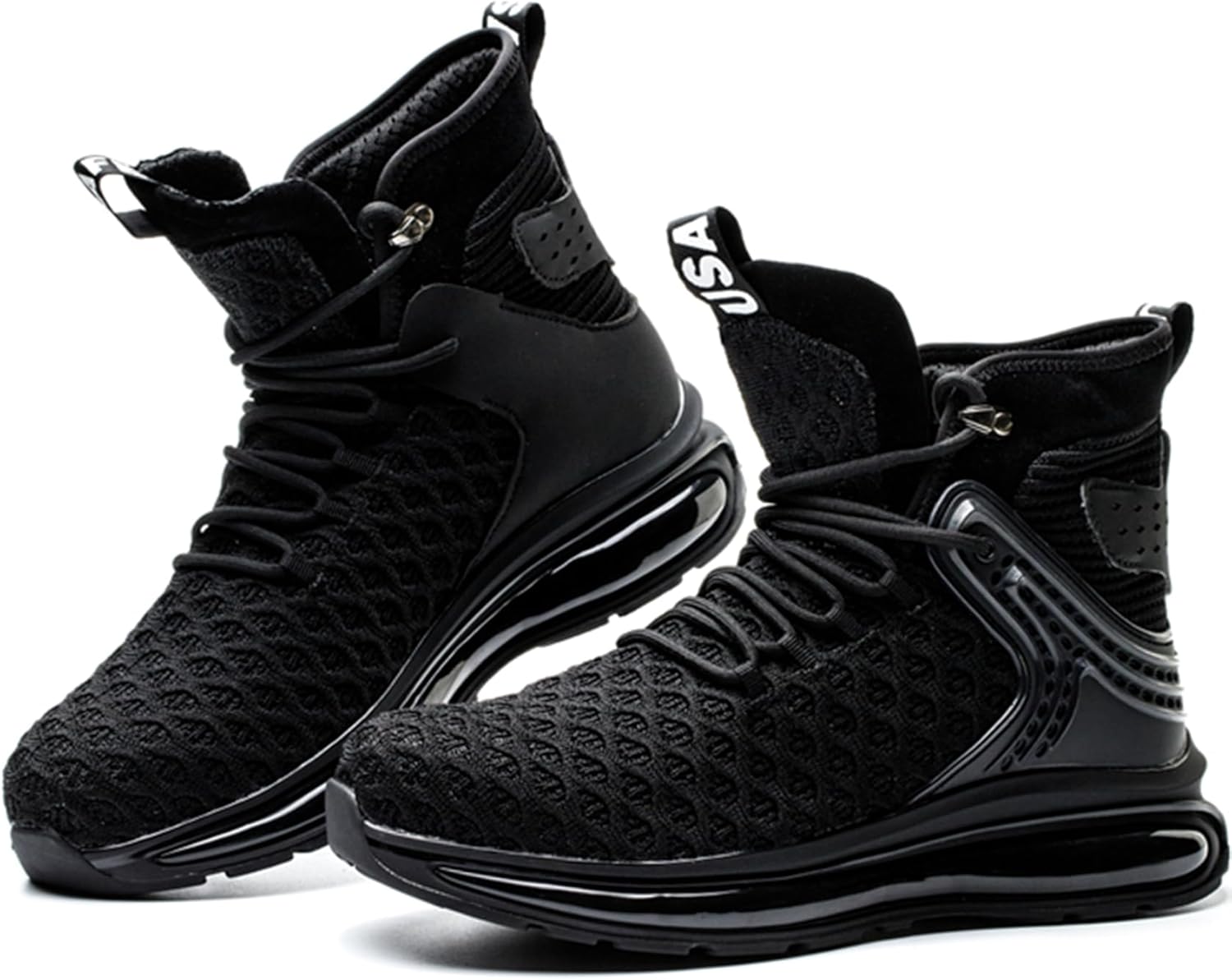 

Мужские и женские кроссовки SYLPHID с стальным носком, защитная обувь, высокие ботинки с амортизирующей подошвой, легкие, дышащие, проколоустойчивые, черный