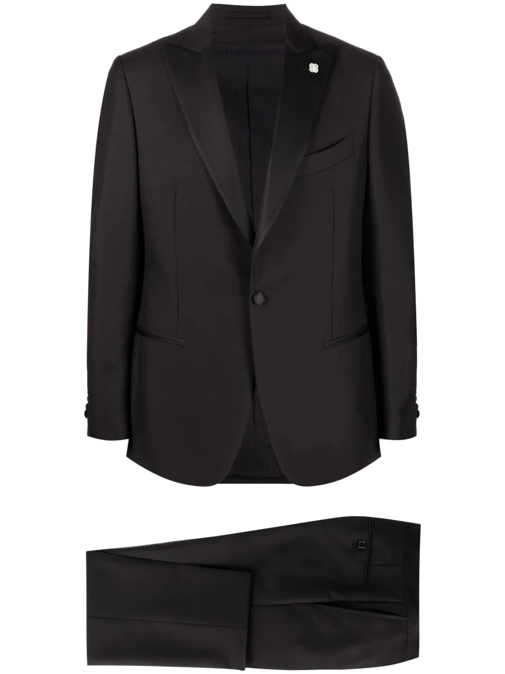 

Костюм с однобортным пиджаком Lardini, черный