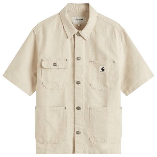 

Рубашка с коротким рукавом Carhartt Wip, цвет natural