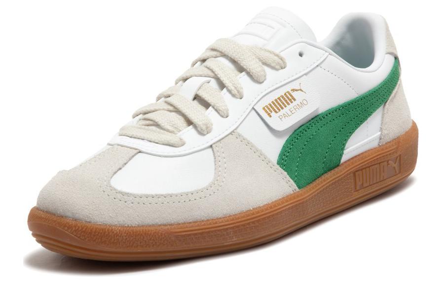 PUMA Палермо Уайт Аркайв Грин Гам — белый бежевый зеленый, цвет White Beige Green — фото 3