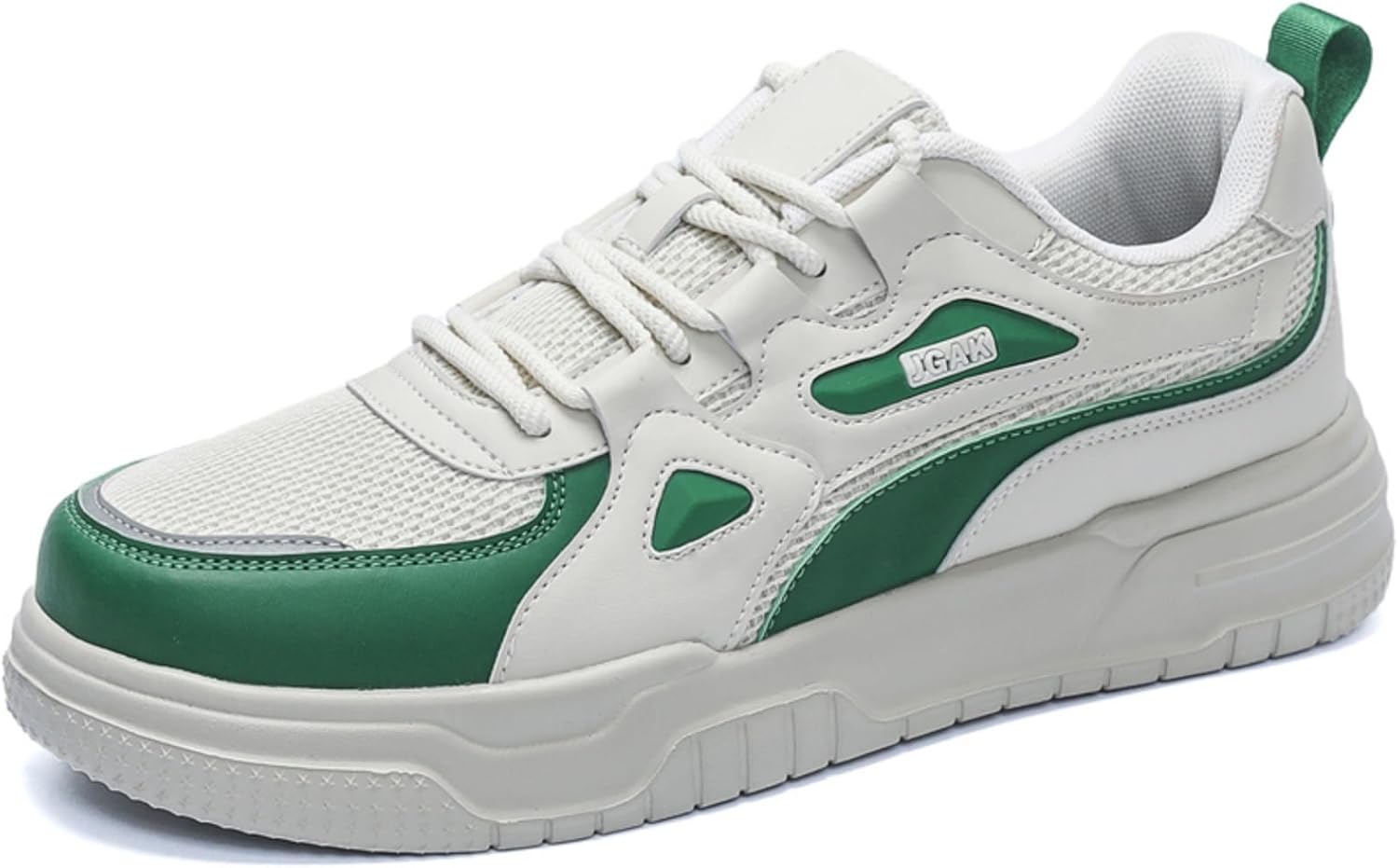 

Мужские повседневные кроссовки для скейтбординга - стильные, легкие и идеальные для ходьбы, ежедневной носки и катания на скейтборде Aokisx, зеленый/бежевый