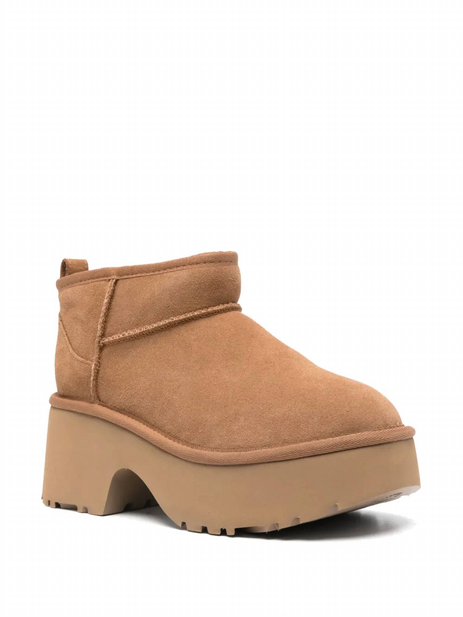 Женские классические ультра-мини сапоги New Heights в цвете каштан UGG, Chestnut