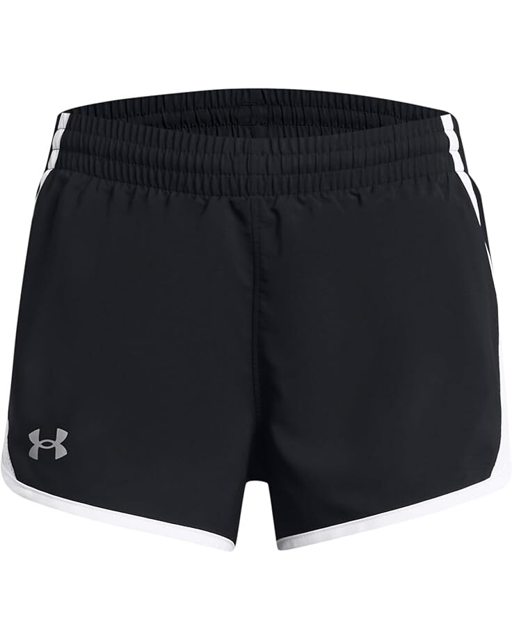 

Шорты Under Armour Kids Fly By Shorts, цвет Black/White/Reflective