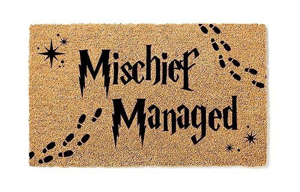 

Коврик из кокосового волокна Mischief Managed Geek Chic, бежевый
